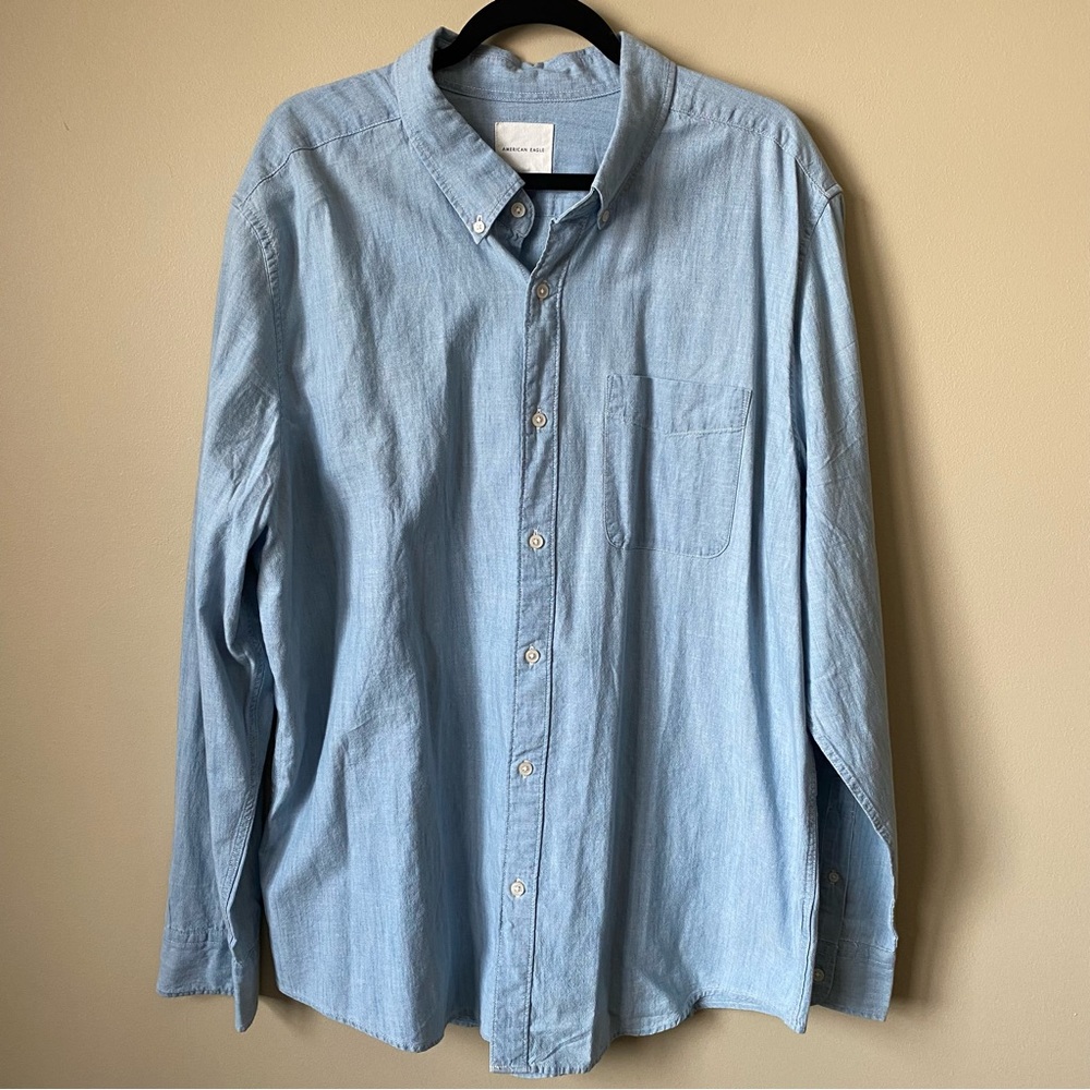 Mens American Eagle Button Down Shirt